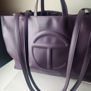 Telfar Large Eggplant Shopping Bag (authentic)